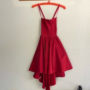 Red formal/prom dress, high/low by Windsor